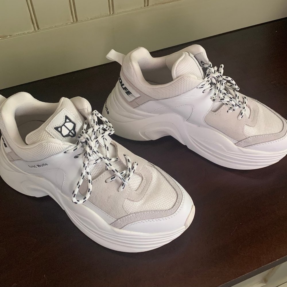 COPY - NAKED WOLFE Track chunky sneakers, size 8, white